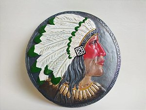 ESTATUA REDONDA INDIO PAREDE