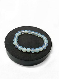 PULSEIRA PEDRA DA LUA (OPALINA) 10MM
