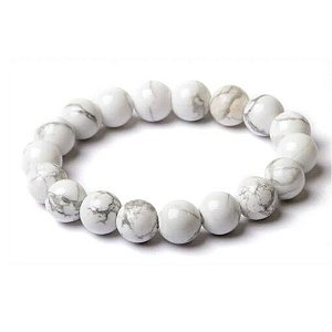 PULSEIRA DE HOWLITA BRANCA 6 MM