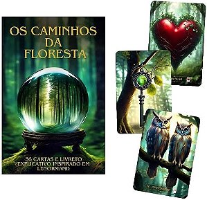 Baralho Os Caminhos Da Floresta Com 36 Cartas E Manual