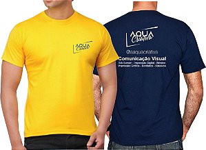 Camiseta 100% Algodão ou Mescla  P ao GG CORES (valor para 10 unidades)