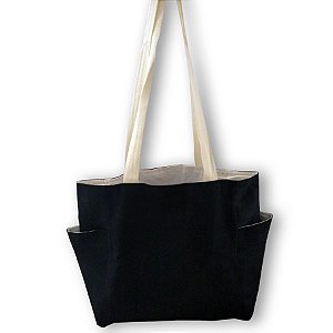 Eco Bag Tecido Duplo - Preta