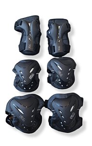 Kit de Prote o Fila Fitness FP Preto CrazyInRollerS Skate Shop