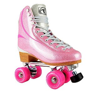 Patins Traxart Brilliant Pink - Quad Clássico - CrazyInRollerS Skate Shop