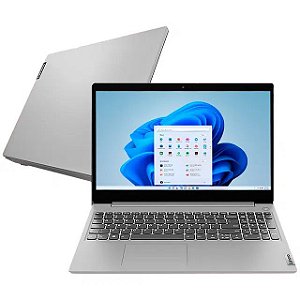Notebook Lenovo IdeaPad 3i-15IML i5 W11 8GB 256GB SSD 15.6" 82BS000GBR - Prata - Bivolt