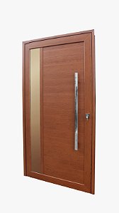 Porta Lambri Pivotante C/ Vidro e Puxador 100CM