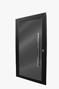 Porta Pivotante Vidro Inteiro C/ Puxador 100CM