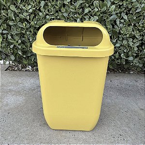 Lixeira Papeleira Plástica com Suporte 50L