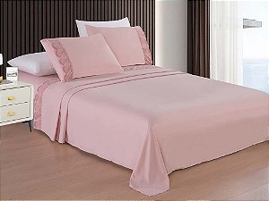 Jogo de Cama Duquesa Rose 100% Poliéster Gold Home