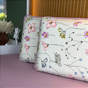 Jogo de Lençol com Elástico em Malha 100% Algodão Persia Rose Gold Home