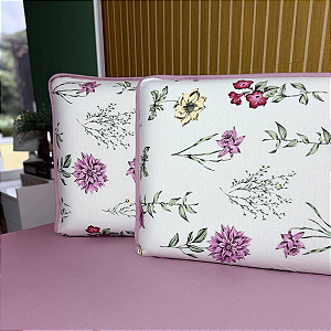 Jogo de Lençol com Elástico em Malha 100% Algodão Floréa Rose Gold Home