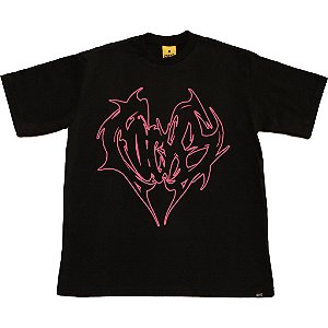CAMISETA HEART BLACK PINK