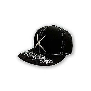 BONÉ ABA RETA FECHADO LOGO X