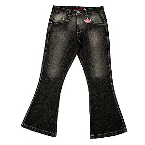 CALÇA FLARE MA COMP BLACK