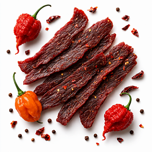 Revills Beef Jerky - Sabor Blazing Heat - 250 Gramas
