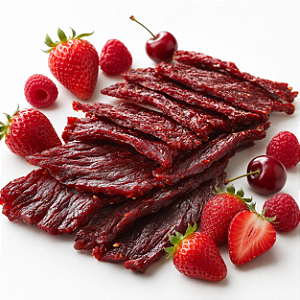 Revills Beef Jerky - Sabor Frutas Vermelhas - 250 Gramas