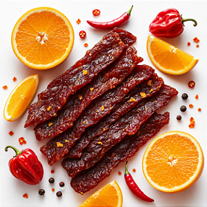 Revills Beef Jerky - Sabor Laranja Habanero 250 Gramas