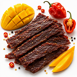Revills Beef Jerky - Sabor Manga Habanero 250 Gramas