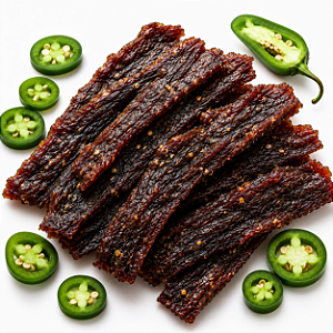 Revills Beef Jerky - Sabor Pimenta Jalapeño Verde 250 Gramas