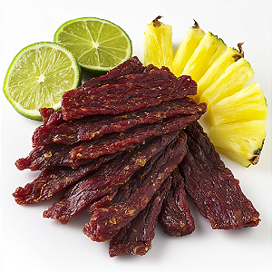 Revills Beef Jerky Sabor Abacaxi com Limão 250 Gramas