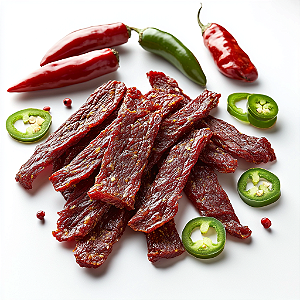 Revills Beef Jerky - Sabor Pimenta Jalapeño Vermelha 250 Gramas