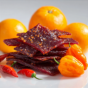 Revills Beef Jerky Sabor Sour Laranja Habanero 250 Gramas