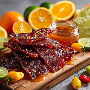 Revills Beef Jerky Sabor Sour Citrus Habanero 250 Gramas