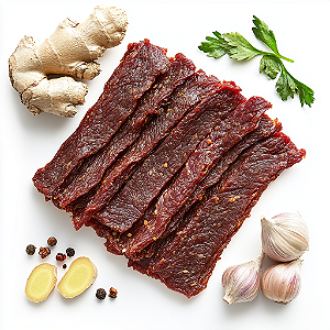 Revills Beef Jerky - Sabor Garlic Teriyaki - 250 Gramas