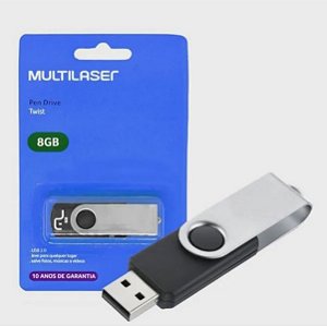 Pen Drive Multilaser Twist 8gb