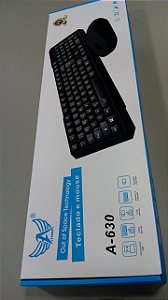 Teclado e Mouse sem Fio Preto Altomex Mod. A-630