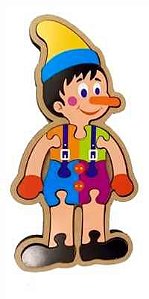 Brinquedo Educativo Quebra-cabeça Infantil - Pinóquio