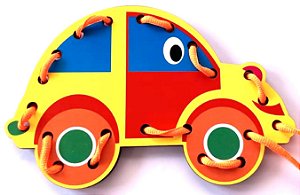 Brinquedo Para Coordenação Motora Alinhavos Fusca