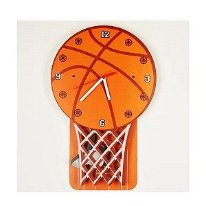 Relógio Pendulo - Basquete Ball - Esporte - Basket Pêndulo
