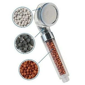 Ducha Pure Shower Hair Purificadora de alta Pressão com filtragem Iônica cromoterapia.