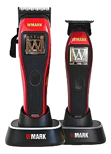 Máquina Cortar Cabelo Wmark Ng-x1 + Ng-xt1 Acab Profissional