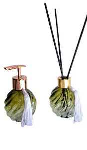 Kit Lavabo - Difusor/Saboneteira 120ML - VERDE