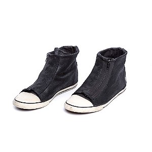 Tenis cano alto preto NEW ORDER