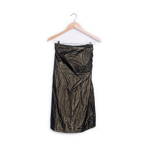 Vestido ANIMALE dourado com tule