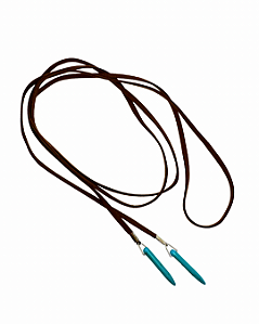 Colar de Couro Marrom