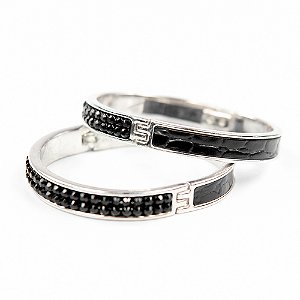 Dupla de braceletes Swarovski