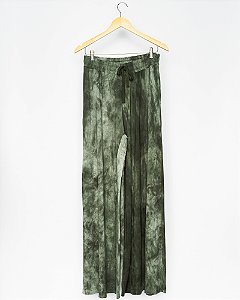 Calça verde tie die Yogini