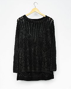 Malha de tricot preta LITA MORTARI