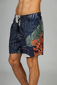 Docthos Shorts Estampado Concept Azul Noite