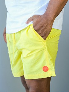 Aleatory Shorts Básico Taslon Fun Amarelo