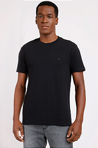 Aramis Camiseta Basica Suedine Canelado Preto