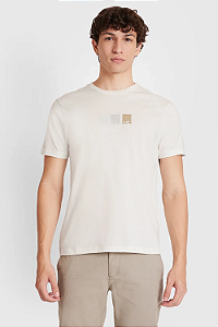 Aramis Camiseta Estampa Blocos Off White