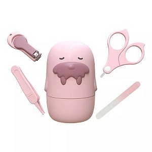 Kit higiene primeiros meses 04 peças - Rosa