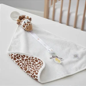 Naninha Atoalhada Com Prendedor de Chupeta Girafa Isis - Zip