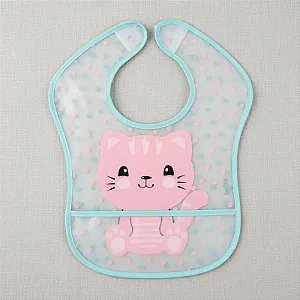 Babador Infantil Impermeável Com Bolso Gatinha - Buba
