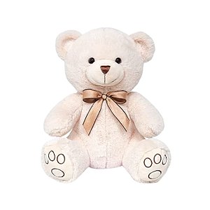 Pelúcia Infantil Ursinho Carinho Creme - Buba